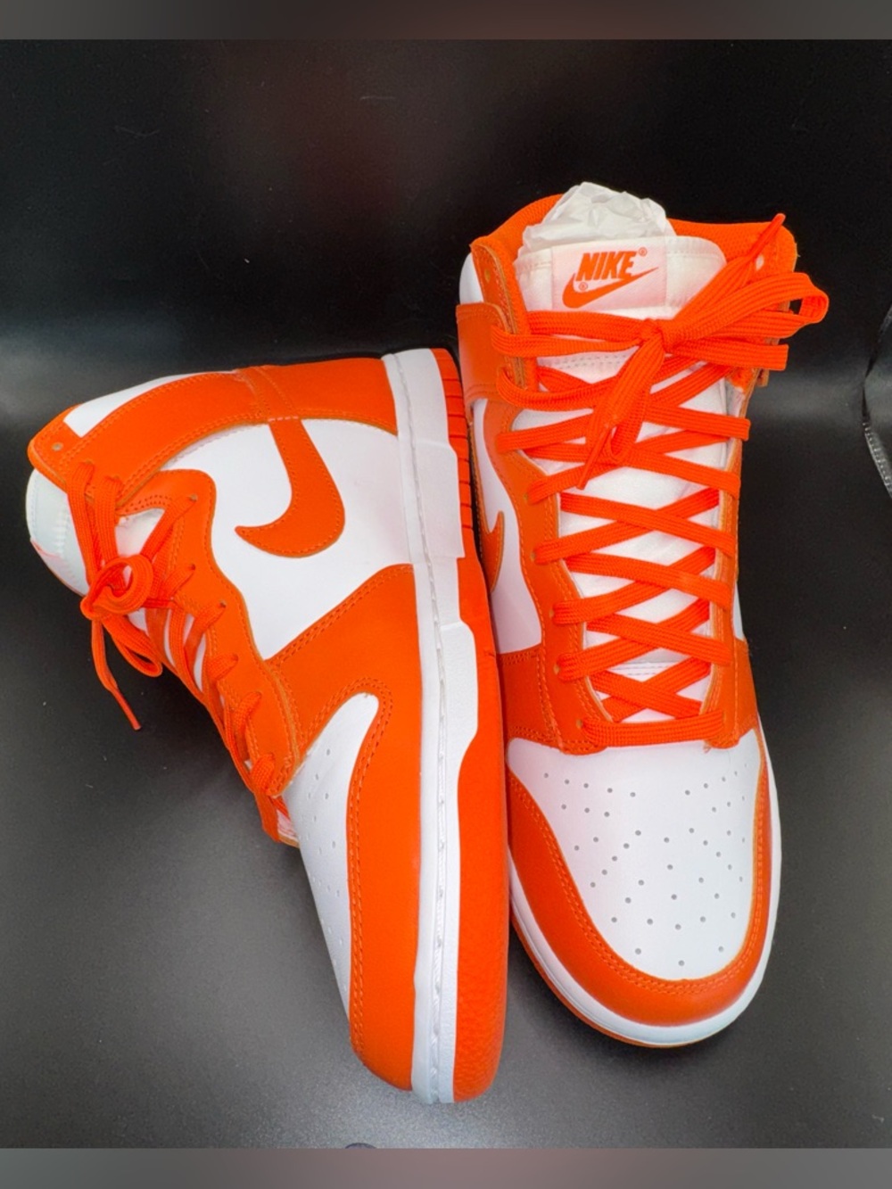 Nike Dunk Low Syracuse Orange Blaze DD1399-101 Men’s 10.5🔥 worn twice - Picture 9 of 16
